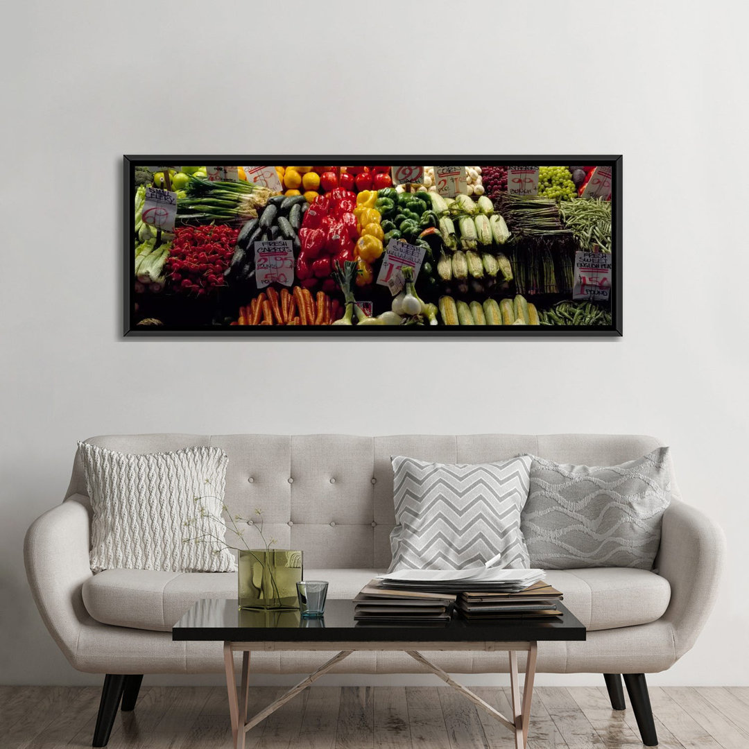 " Fruits And Vegetables At A Market Stall, Pike Place Market, Seattle, King County, Washington State, USA #2 " by Panoramic Images East Urban Home