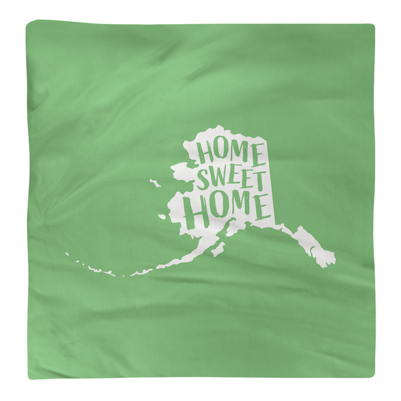 Cotton, Polyester Cities & Maps Square Napkin, Green, Cotton, 10" W x 10" D