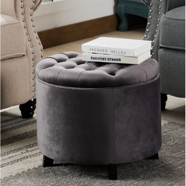 Willa Arlo Interiors Doud Velvet Ottoman & Reviews 