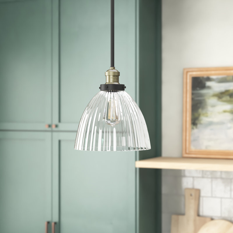 Montrose 1 - Light Single Pendant, Matte Black, 6 Watt Vinage LED Bulb