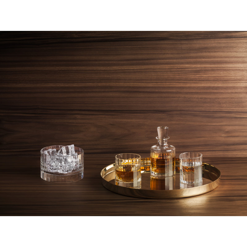 Fluted Crystal Glass Carafe