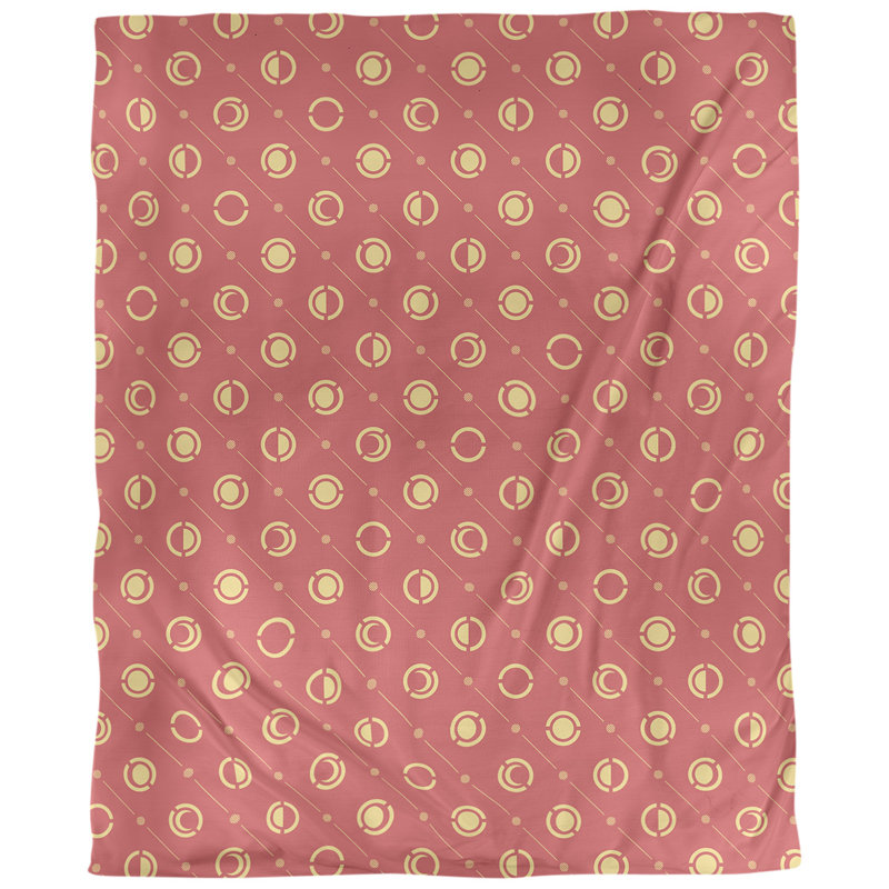 Tissu de phases lune, Rouge / Jaune, L 54 po x l 36 po, Lin huître palazzo