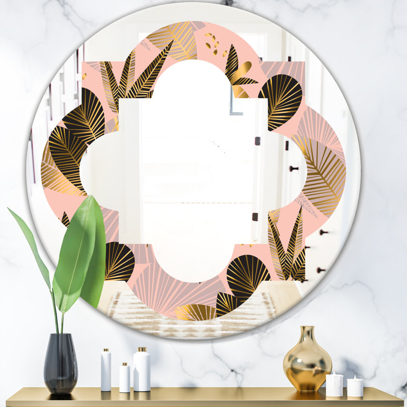 Miroir mural Quatrefoil Coastal, 31,5 po x 31,5 po, Feuillage III