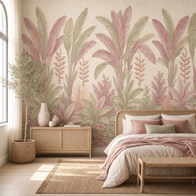 Papier peint botanique tropical