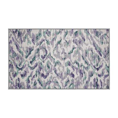 Tapis gris lavable à la machine