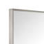 Miroir de salle de bain en nickel brossé avec coins carrés, miroir rectangulaire en acier inoxydable avec cadre en métal 36 po x 24 po-729190128-729190142