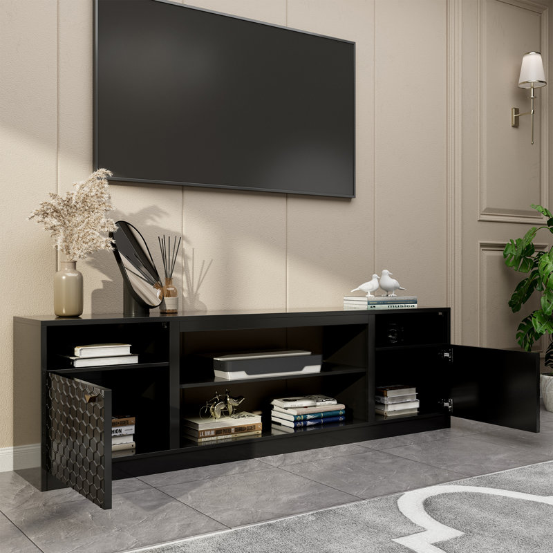 Charadan TV Stand for TVs up to 78", Black