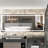 AMANI Rectangular Modern High Lumen Lighted LED Anti-Fog Dimmable Wall Mounted Bathroom Vanity Mirror-100655265