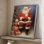 «Christmas Holiday Art», série 2-XCVII, reproduction encadrée - bois massif