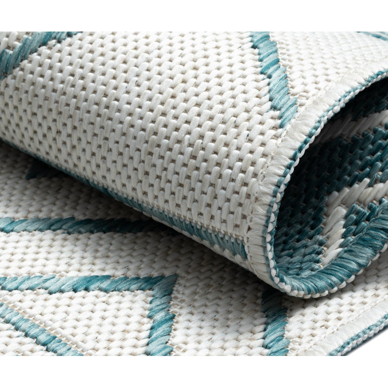 Newlyn Geometric Indoor / Outdoor Area Rug, Rectangle 240 x 320cm