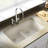 Quartz Classic 33" x 19" x 10" Double Basin Undermount Kitchen Sink with Aqua Divide-17883144