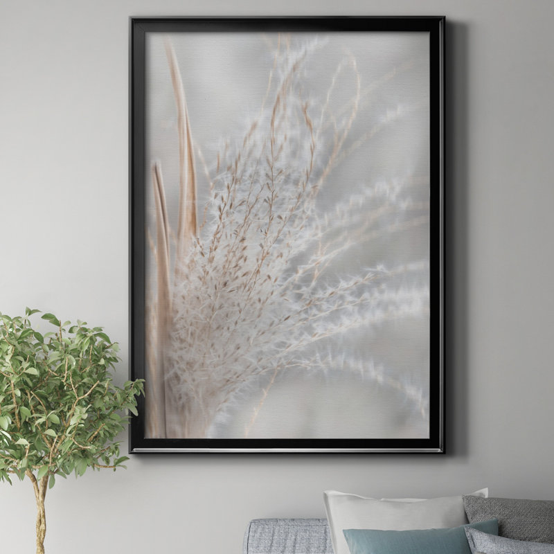 " Summer Wisps I " by J Paul, 42.5" H x 30.5" W x 1" D, Black