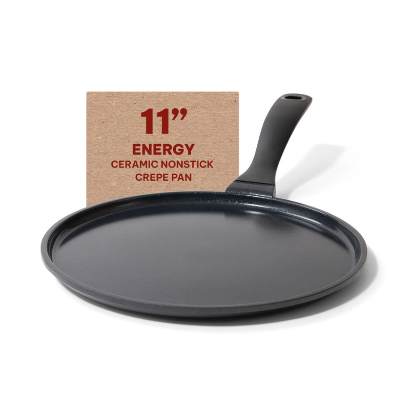 Alva Energy Black Ceramic Nonstick Griddle Pan with Stay Cool Handle
