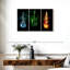 «Blazing Electric Guitars», reproduction sur toile-1986233391