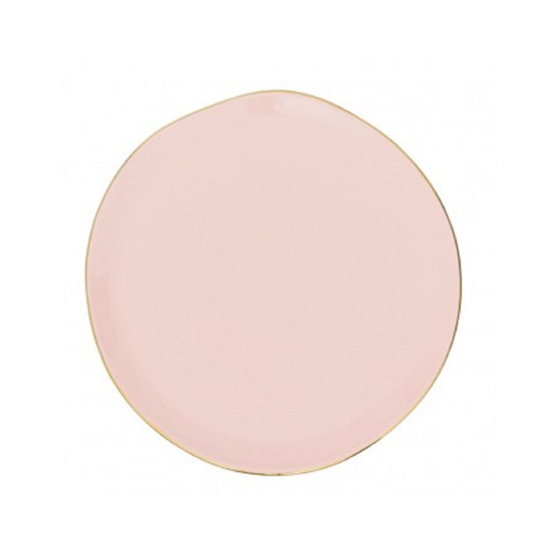 Good Morning Breakfast Plate, Old Pink