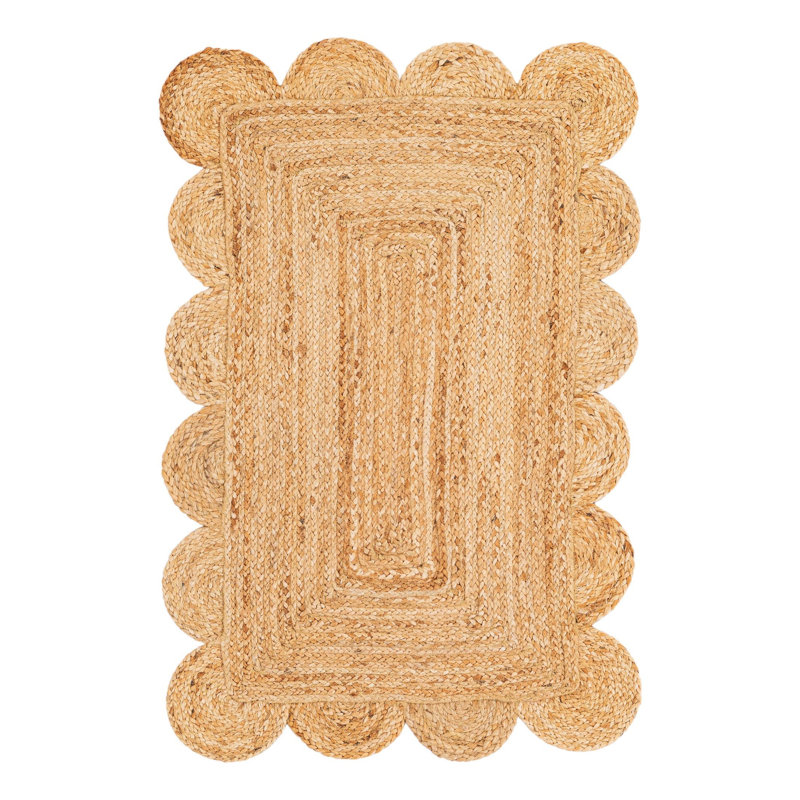 Cosner Hand Braided Area Rug, Rectangle 2' x 3'1"