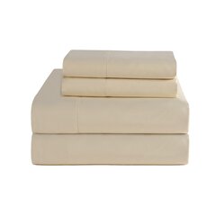 Feather & Stitch Cooling 4 Piece Luxury Bed Sheets Set - Softest 100%  Cotton Sheet Set - 300 Thread Count Percale Weave Bedding - Queen Size  Sheet Sets, 16 Deep Pocket Queen- Yellow Melange 