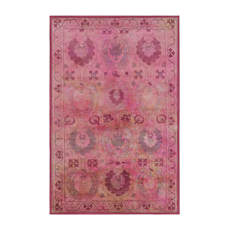 Tapis marocain tissé à la machine, Rectangle 5 pi x 7 pi