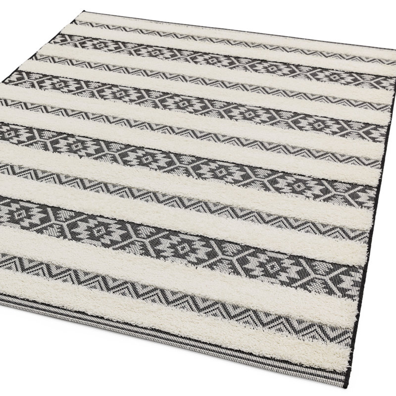 Perrotta Striped Indoor / Outdoor Area Rug, Rectangle 80 x 150cm