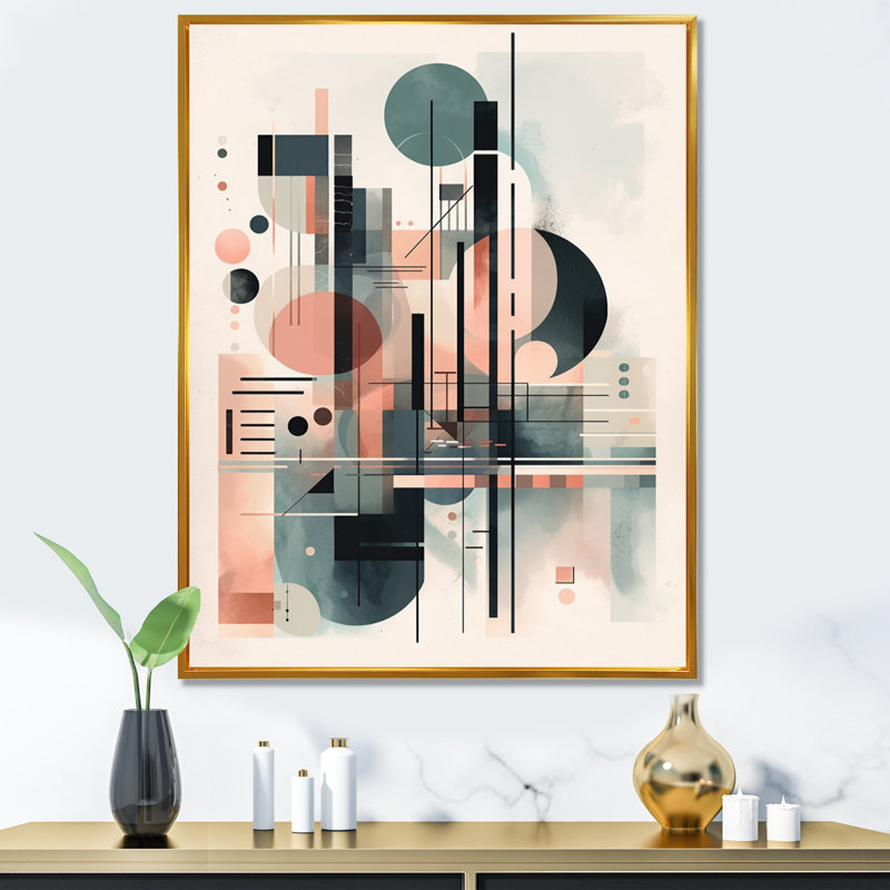 Crème bleu minimalisme Quiet Profondeurs II - art mural sur toile minimalisme, H 40 po x l 30 po x P 1,5 po