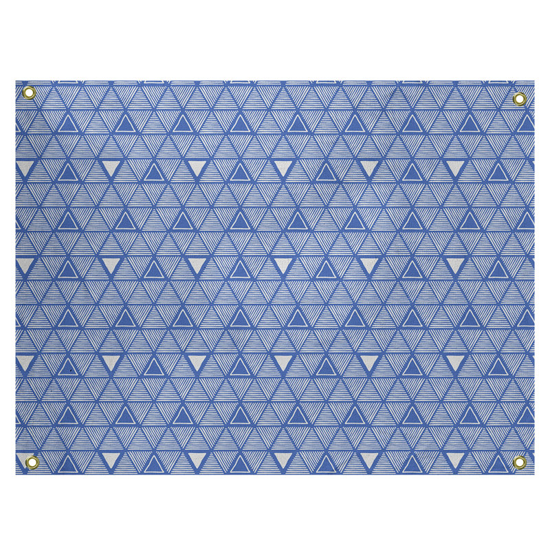 Tapisserie, H 50 po x l 59 po, bleu
