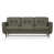 Similicuir gris olive