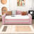 Wood Upholstered Daybed with Integrated Bluetooth Audio System, Storage Armrests and Trundle-925645987-925645986