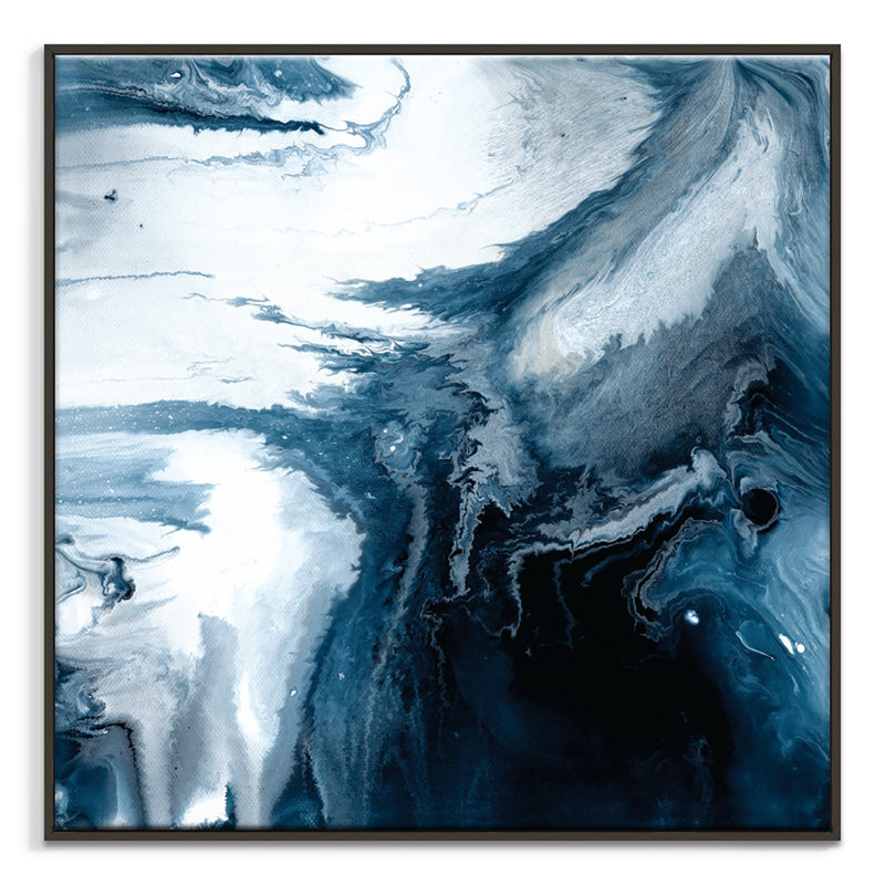 Chalie MacRae - Painting on Canvas, 41cm H x 41cm W, Black