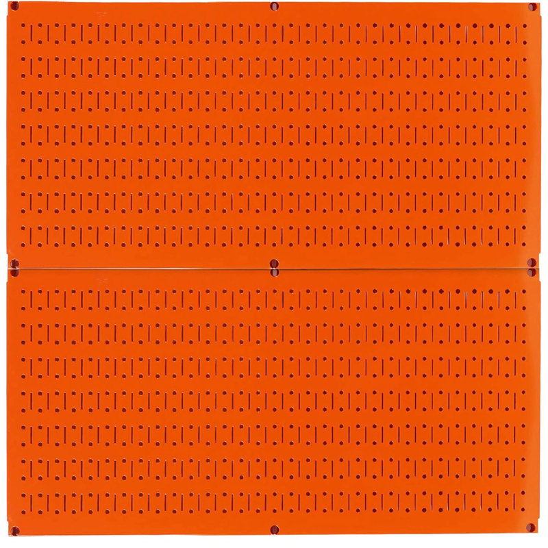 Wall Control Horizontal Pegboard Garage Tool Organizer, Orange