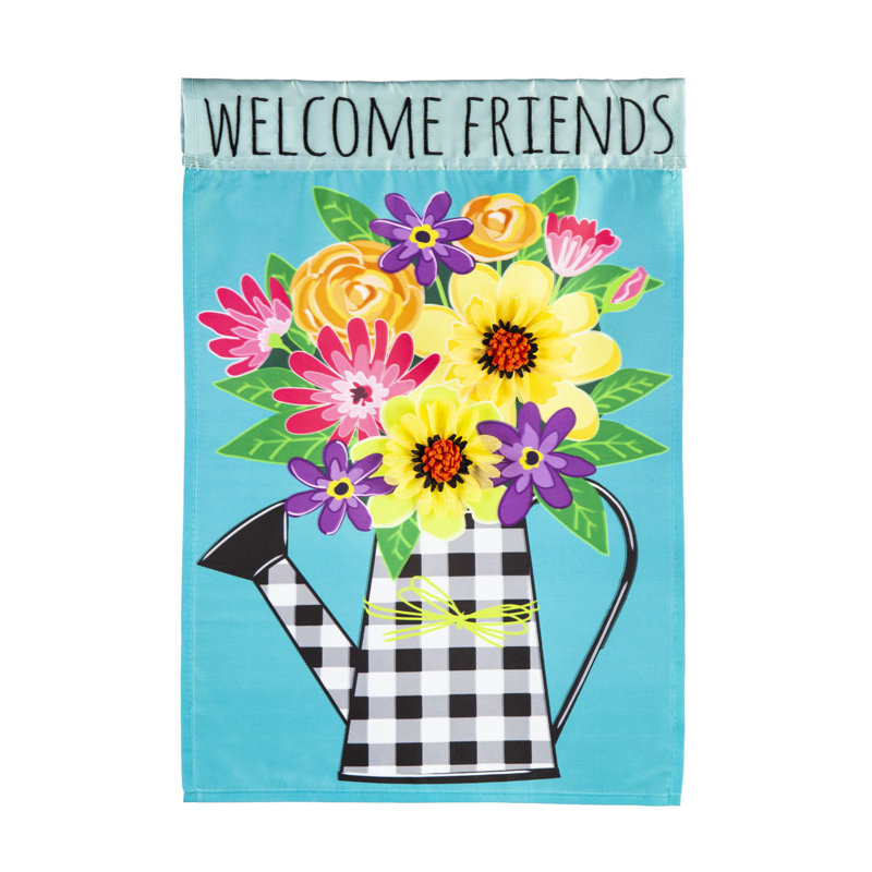 Drapeau de maison en polyester 44 x 28 po Aarolyn