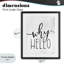 Pourquoi «Hello Hello», reproduction sous verre encadrée par Lux + Me Designs-1248450500-1248450501