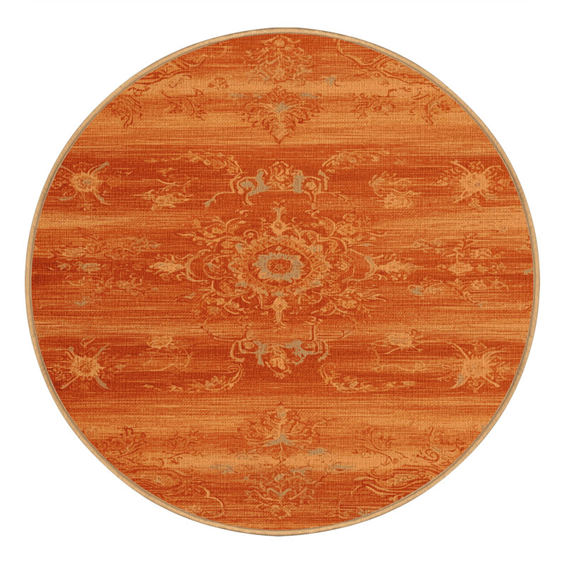  Tapis nautique lavable Sunset oranges, Carré 8 pi
