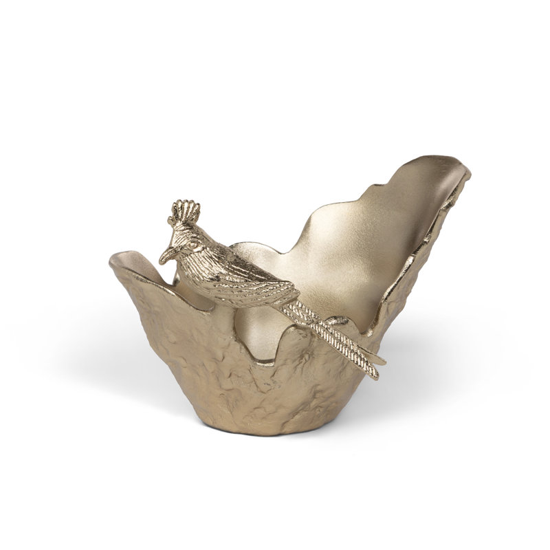 Crested Bird Bowl, Large, Small