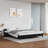 Singhai vidaXL Platform Bed Frame, Slats Support, No Mattress, Faux Leather-466228046-466228083