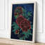 Crimson Peonies in Bloom Botanical - Wrapped Canvas-1421204688-1421204719