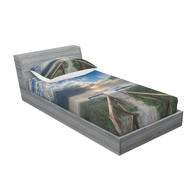 Microfiber Sheet Set, Twin Sheet Set with Fitted Sheet