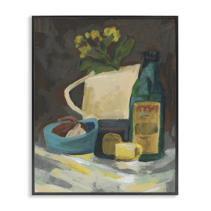 Impression de giclée de nature morte par June Erica Vess, H 30 po x l 24 po, Giclée encadrée noir minuit