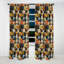 Boho Pottery Motifs I - Rideau bohème abstrait - Rideau occultant abstrait - 1 panneau-107547117