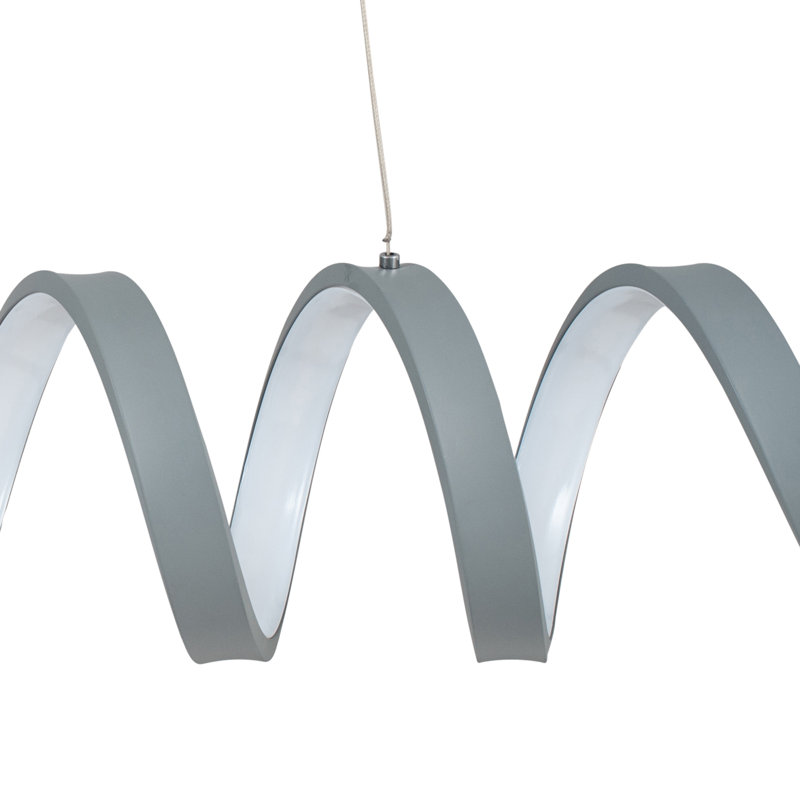 Vining 1 - Light LED Geometric Pendant, Grey