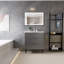 80mm Single Bathroom Vanity with Integrated Resin Basin-119716459