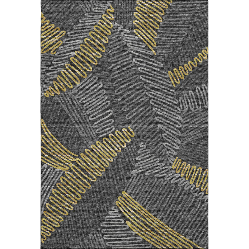 Premium Machine Washable Vaseem AMF117 Rug, Rectangle 10' x 14'