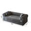 Canapé à compression de 78,8 po, canapé-lit convertible au sol avec accoudoirs avec dossier coussiné, canapé-lit futon confortable, causeuse modulaire désossée, tissu en velours côtelé, pour le salon, la chambre à coucher-133264913-133264920