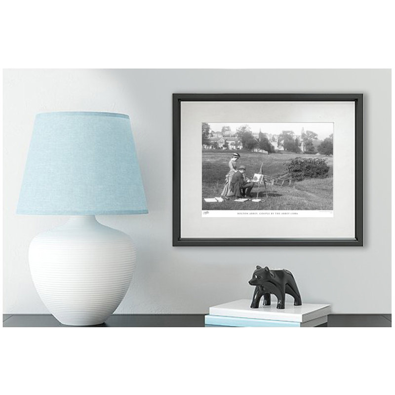 Bolton Abbey, Couple by the Abbey C1886 1 Piece Single Picture Frame Wall Art, 40cm H x 50cm W x 2.3cm D