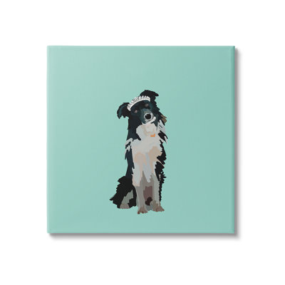 " Collie Dog With Crown " by Amelia Noyes