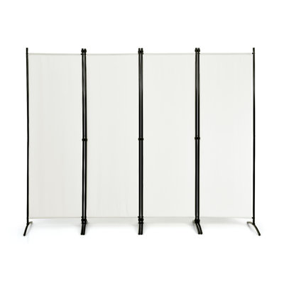 Nashe 220cm W x 173cm H 4 - Panel Folding Room Divider