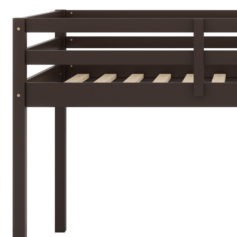 Twin Loft Bed With Ladder, Espresso