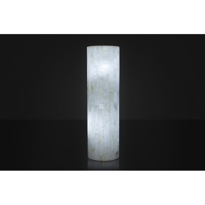39.3701'' White Ice Column Floor Lamp