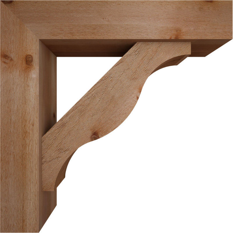 Support Funston Block avec support décalé, 36 po x 36 po, Cèdre rouge occidental de l 8 po (scié brut)