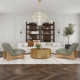 Taryn 42" Drum Coffee Table