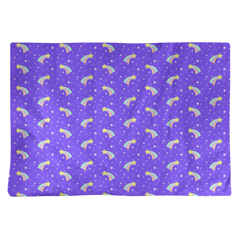 Napperon en coton 18 po Shooting Stars, Mauve